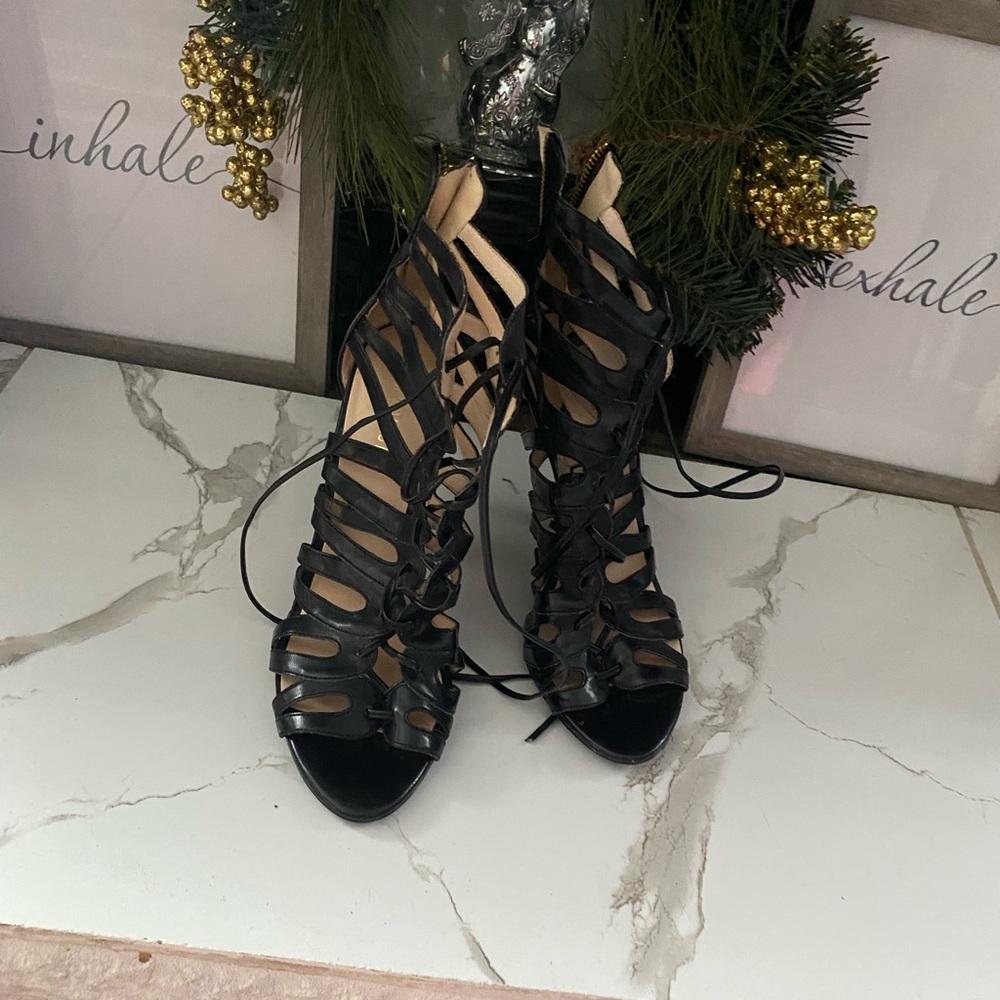 Gladiator Lace up sandals from Nine West. Only worn once